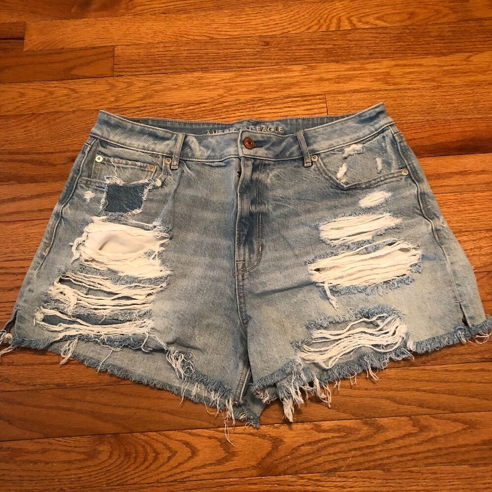 American Eagle Distressed Jean Shorts